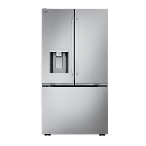 LG Smudge Resistant Stainless Steel Counter-Depth MAX™ with Zero Clearance™ French Door Refrigerator (24 Cu.Ft) - LF24Z6530S