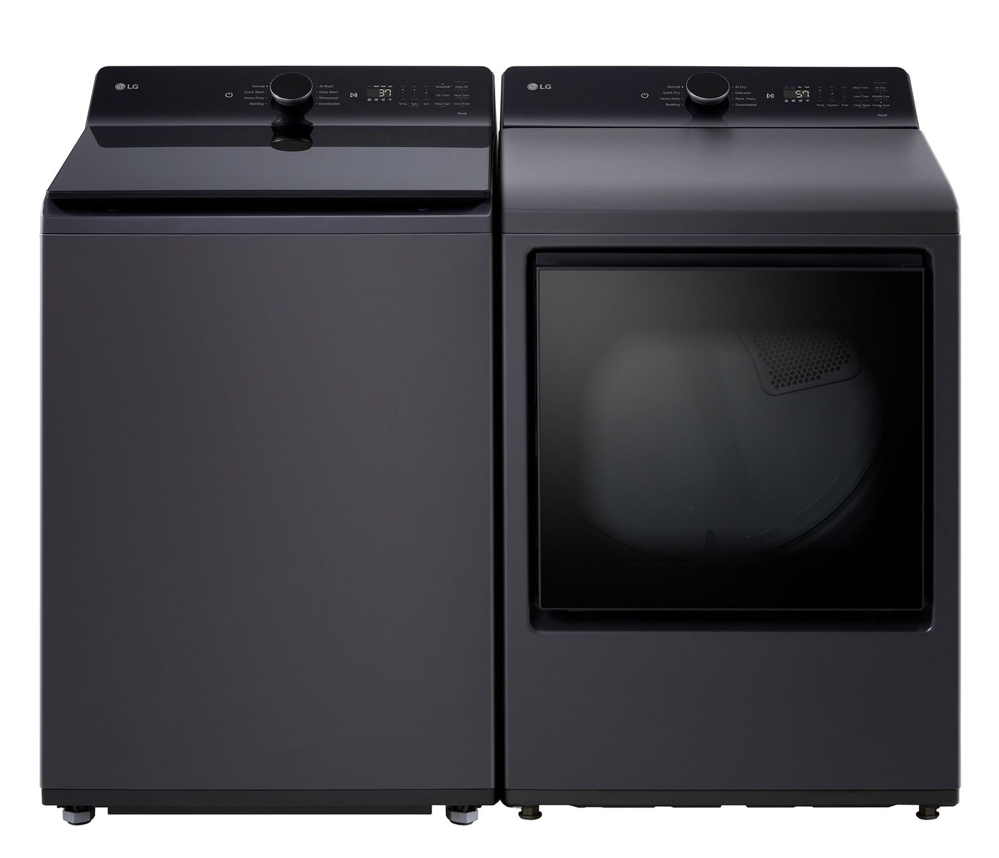 LG Matte Black Top Load Washer with 4-Way™ Agitator (6.1 cu. ft.) - WT8405CB