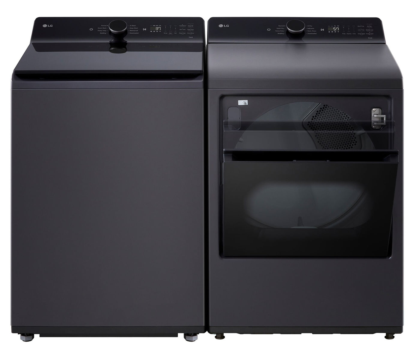 LG Matte Black Top Load Washer with 4-Way™ Agitator (6.1 cu. ft.) - WT8405CB