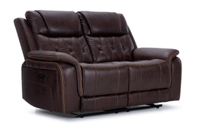 Laredo Power Reclining Loveseat - Walnut