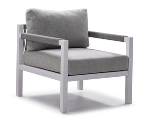 Malibu Outdoor Lounge Chair - White, Grey