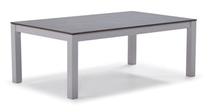 Malibu Outdoor Sintered Stone Top Coffee Table - White, Grey