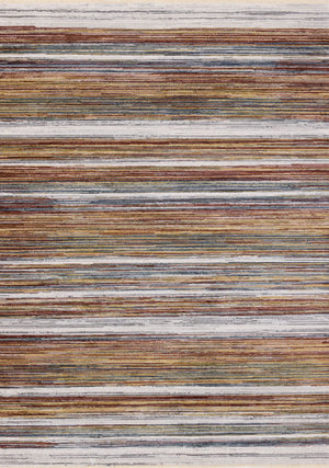 Sunset Glow 7'10" x 10'2" Striped Plush Area Rug