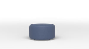 Duffield Round Ottoman - Cabana Blue