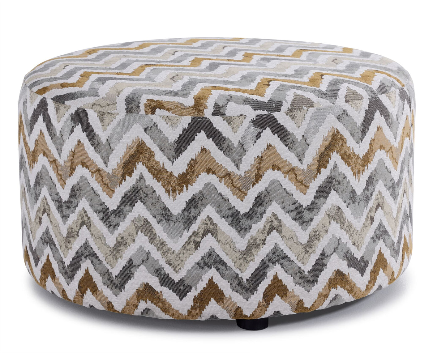 Marissa Round Accent Ottoman - Beige