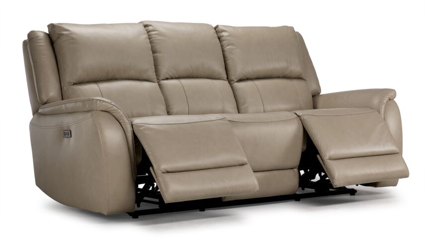 Leons leather recliner discount sofa