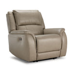 Maxton Leather Power Recliner - Taupe