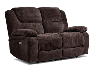 Maxwell Power Reclining Loveseat - Brown