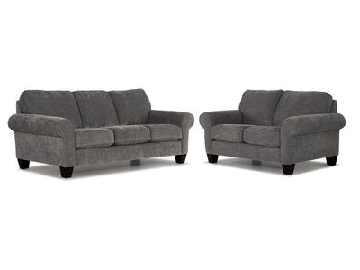 Noche Sofa and Loveseat Set - Grey