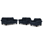 Noche Sofa, Loveseat and Chair Set - Navy