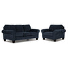 Noche Sofa and Chair Set - Navy