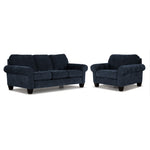 Noche Sofa and Chair Set - Navy