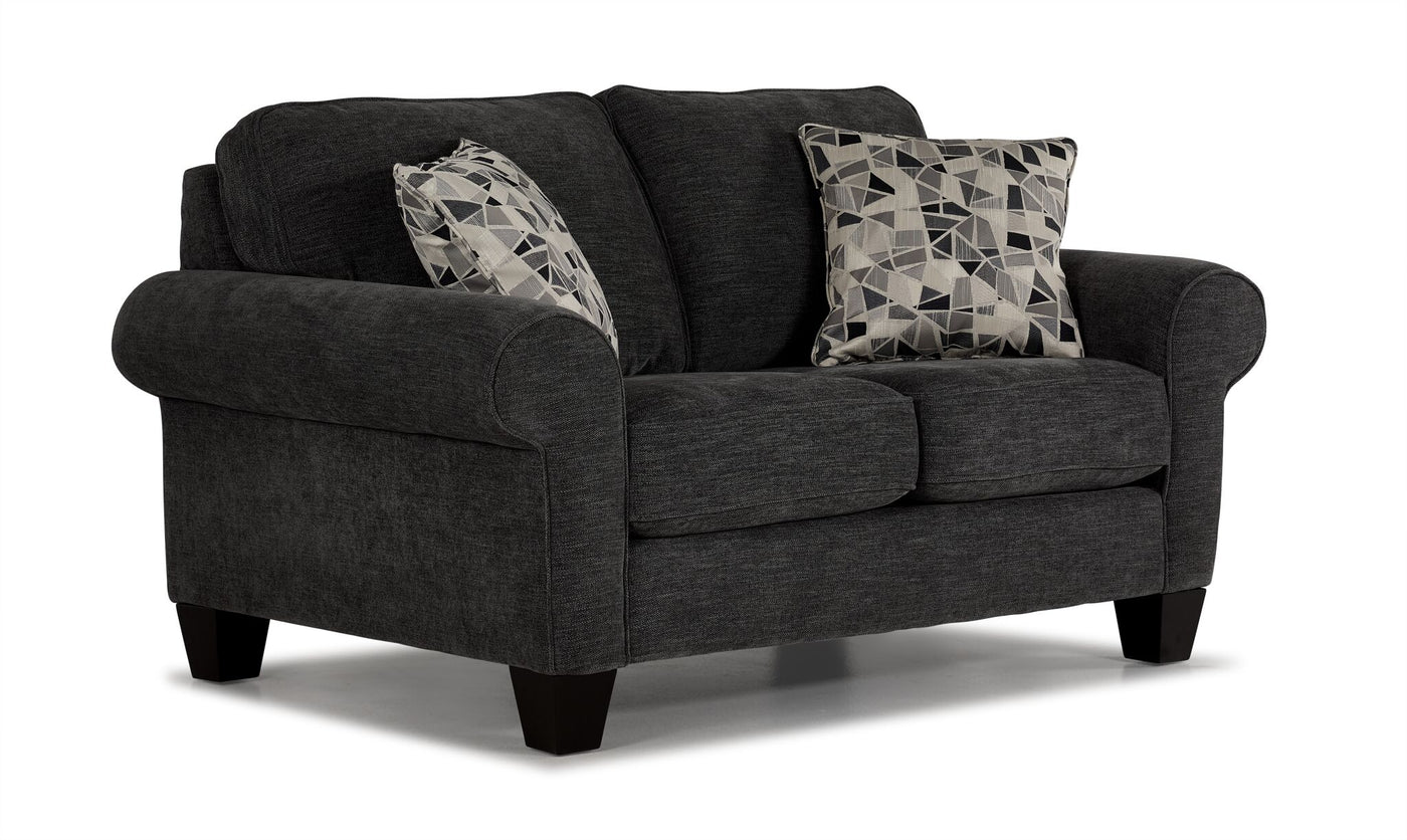 Noche Sofa and Loveseat Set - Graphite