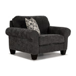 Noche Sofa, Loveseat and Chair Set - Graphite