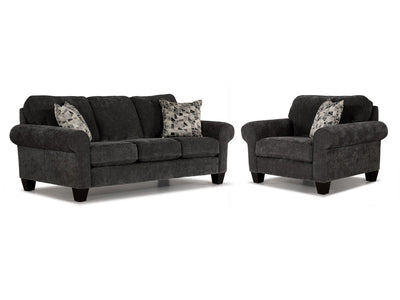 Noche Sofa and Chair Set - Graphite