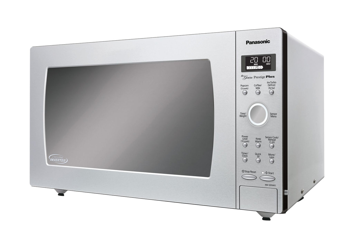 Panasonic Fingerprint Stainless Steel Countertop Microwave with Genius Sensor (2.2 Cu.Ft.) - NNSE996SC