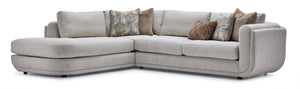 Fresh Perspective - Perspective 2-Piece Sectional with Left-Facing Chaise - Beige