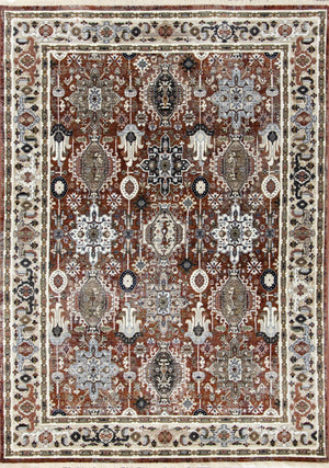 Mosaic 5'3" x 7'10" Tribal Area Rug - Beige