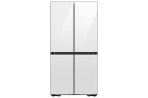 Samsung BESPOKE White Glass 4-Door Flex Refrigerator with Beverage Centre (22.8 cu.ft.) -RF23DB960012AA