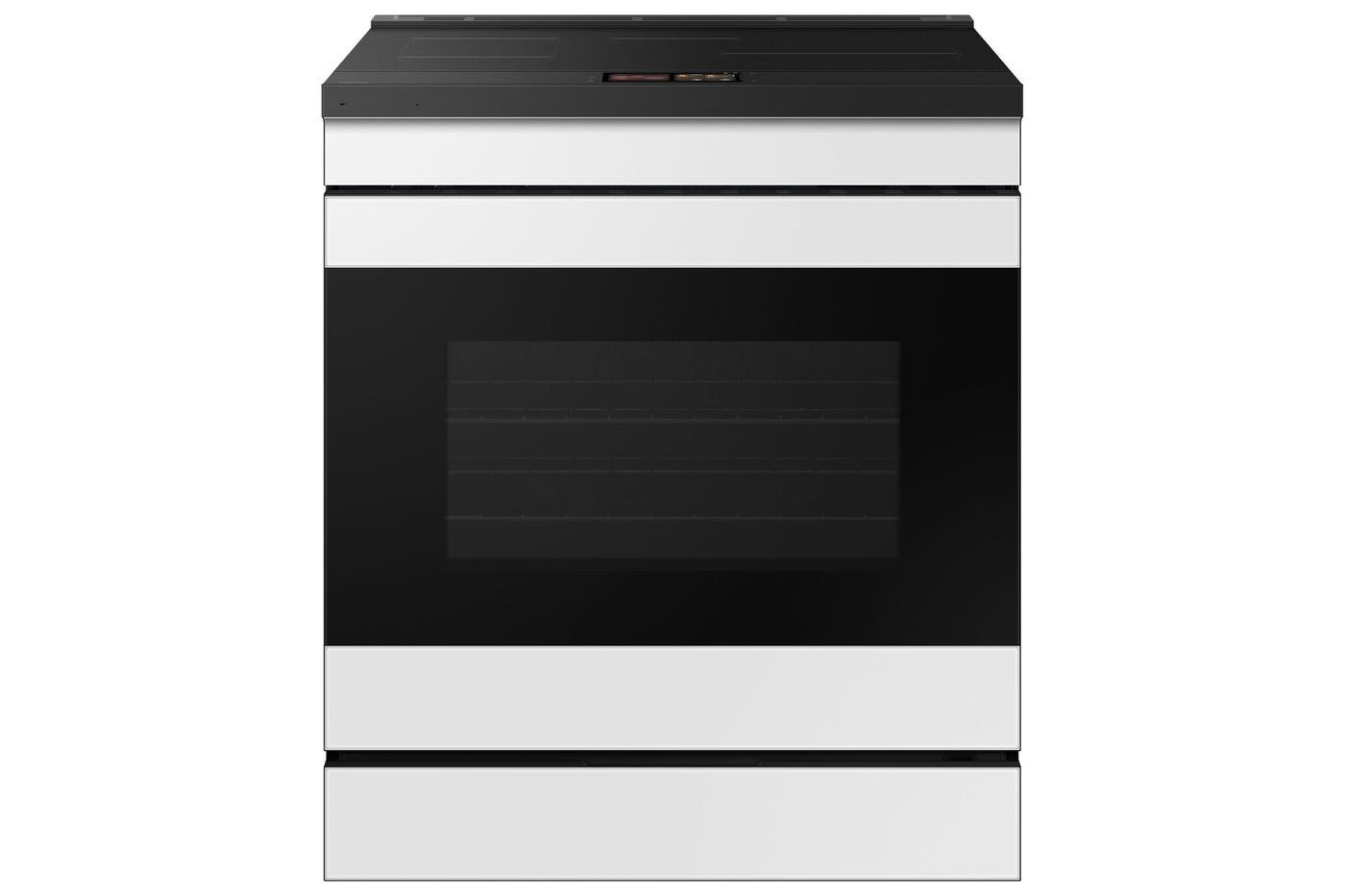 Samsung White Glass True Convection Induction Slide in With AI Hub & Smart Oven Camera (6.3cu.ft.) - NSI6DG990012AC
