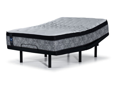 Sealy Posturepedic® Correct Comfort III Firm Eurotop Full Mattress and L2 Motion Pro Adjustable Base