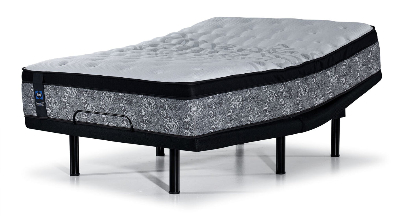 Sealy Posturepedic® Correct Comfort III Firm Eurotop Full Mattress and L2 Motion Pro Adjustable Base