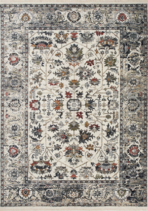 Serene 5'3" x 7'7" Intricate Border Area Rug