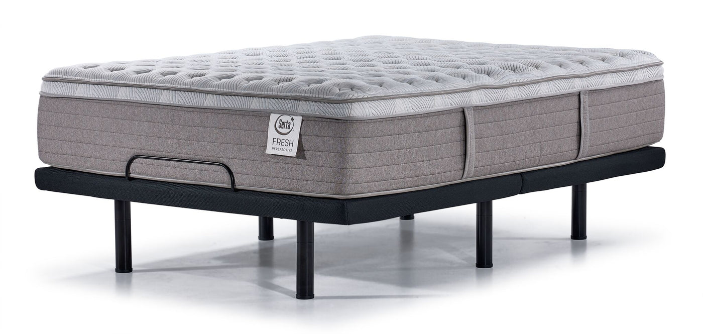 Serta Fresh Perspective Medium Full Mattress and L2 Motion Pro Adjustable Base