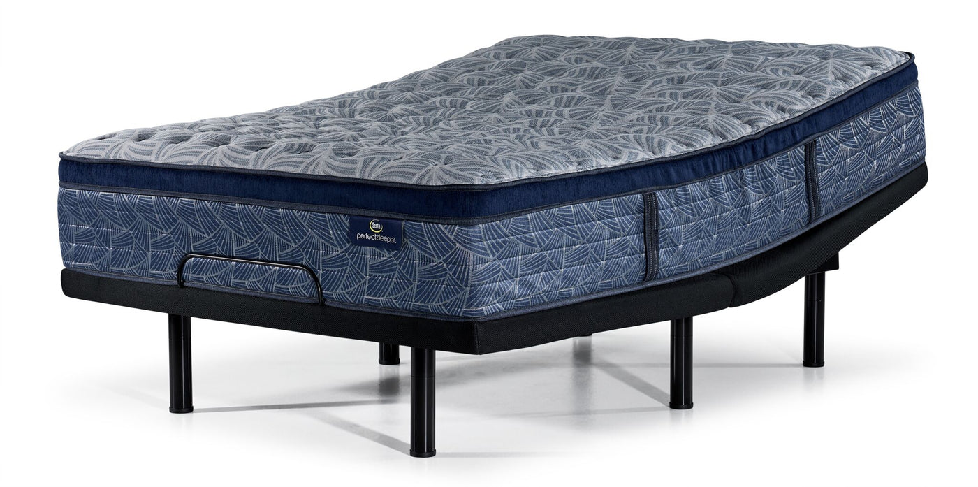 Serta® Perfect Sleeper Triumph Firm Euro Top King Mattress and L2 Pro Motion Adjustable Base