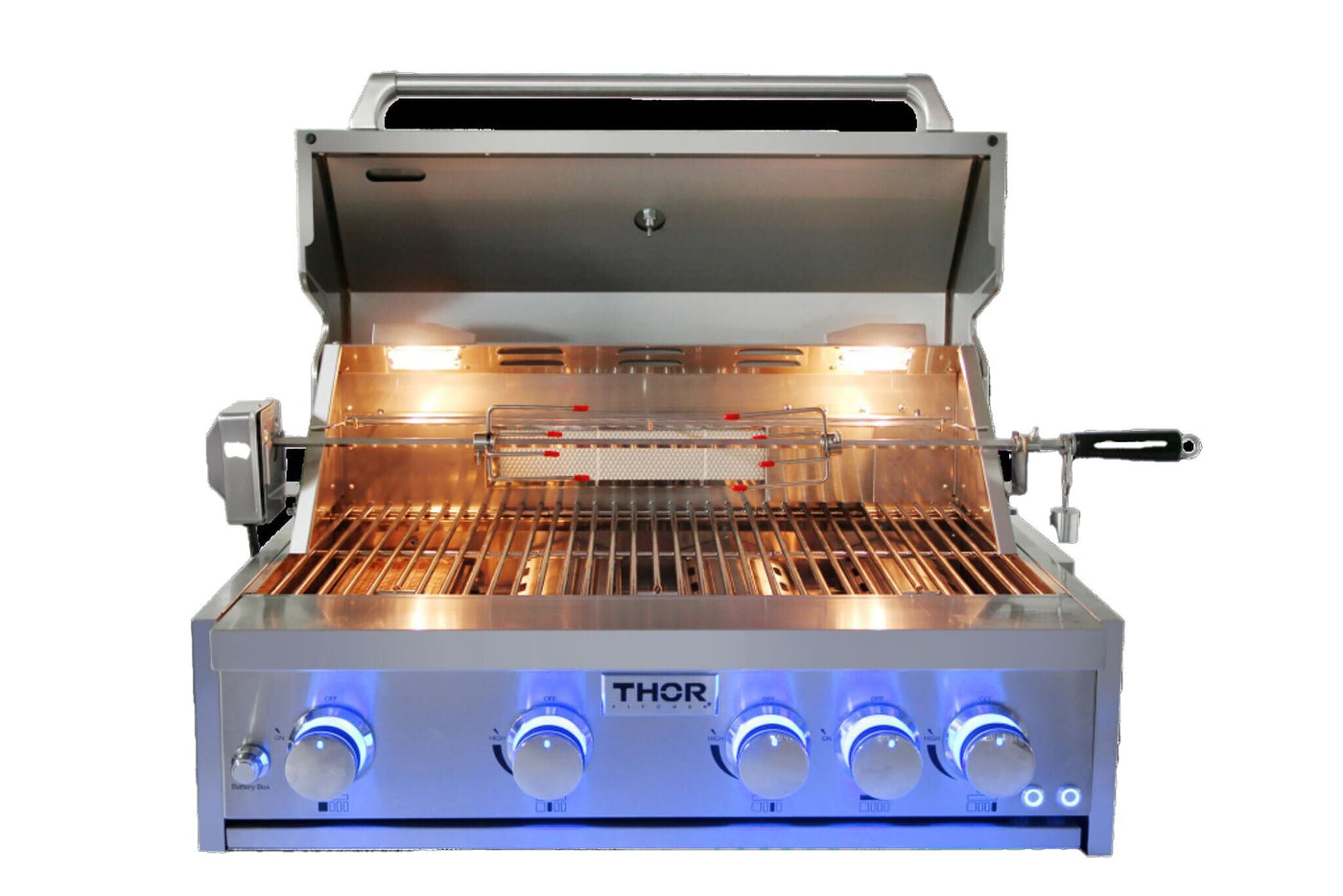 Thor Stainless Steel Modular Pro-Style Outdoor Propane Grill with 4 Burners and one Rotisserie Burner - MK04SS304