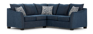 Tami 2-Piece Sectional with Left-Facing Loveseat - Dexter Dark Blue