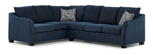 Tami 2-Piece Sectional with Right-Facing Sofa - Dark Blue