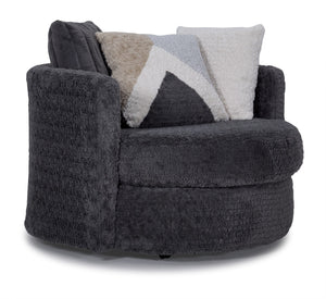 Teddy Swivel Chair-Grey