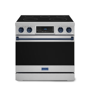 Thor Kitchen Stainless Steel Freestanding Professional Electric Range|Gordon Ramsay Series (6 cu.ft) - RSE36-BLU