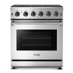 Thor Kitchen Stainless Steel Freestanding Gas Range (4.55 cu.ft.) - LRG3001U