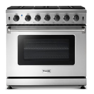 Thor Kitchen Stainless Steel Freestanding Gas Range (6.0 cu.ft.) - LRG3601U