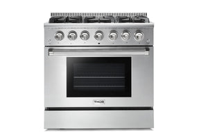 Thor Kitchen Stainless Steel Freestanding Gas Range (5.2 cu.ft.) - HRG3618U