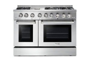 Thor Kitchen Stainless Steel Freestanding Dual Fuel Dual-Oven Range (6.7 Cu.Ft.) - HRD4803U