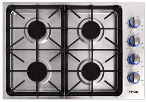 Thor Stainless Steel 30" Drop-In Gas Cooktop - TGC3001