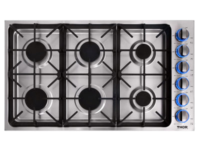 Thor Stainless Steel 36" Drop-In Gas Cooktop - TGC3601