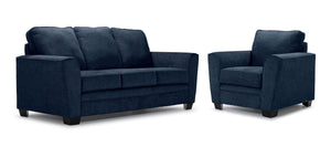 Tilley Sofa and Chair Set - Indigo