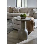 Turin Round End Table - Grey