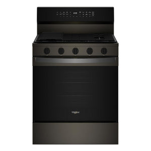 Whirlpool Print Resistant Black Stainless Gas Freestanding Range (5 Cu.Ft) - WFGS7530RV