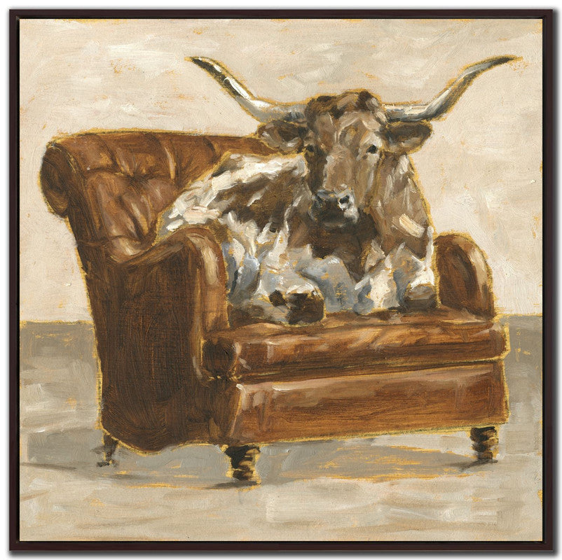 Just Chillin' I Wall Art - Brown - 31 X 31