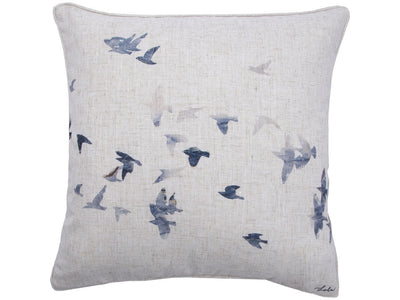 Flight Pillow  Decorative Cushion - White/Blue