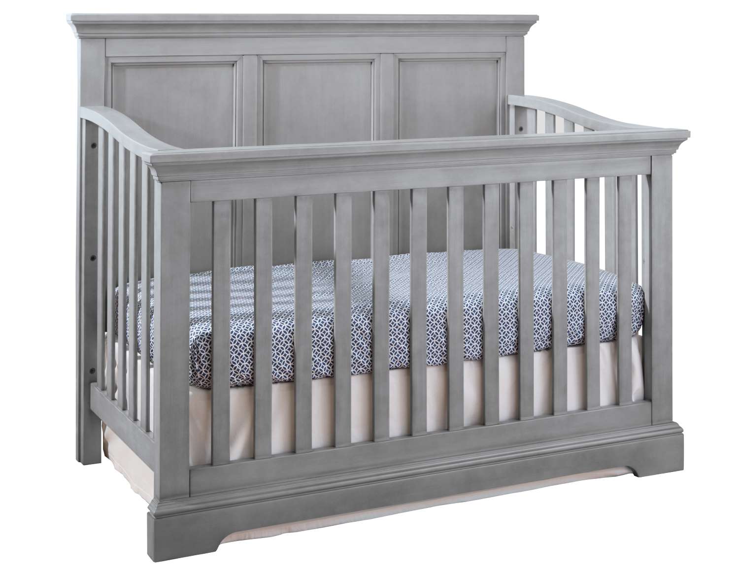 Gray baby crib on sale