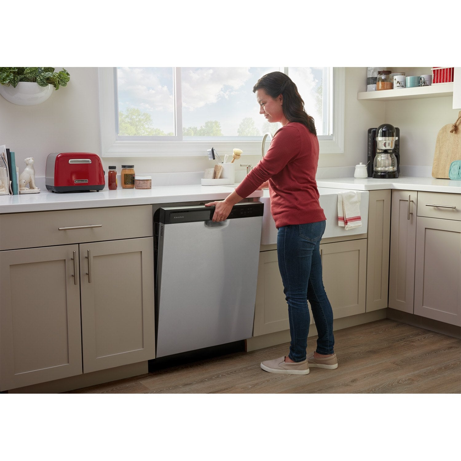 Amana stainless hot sale dishwasher