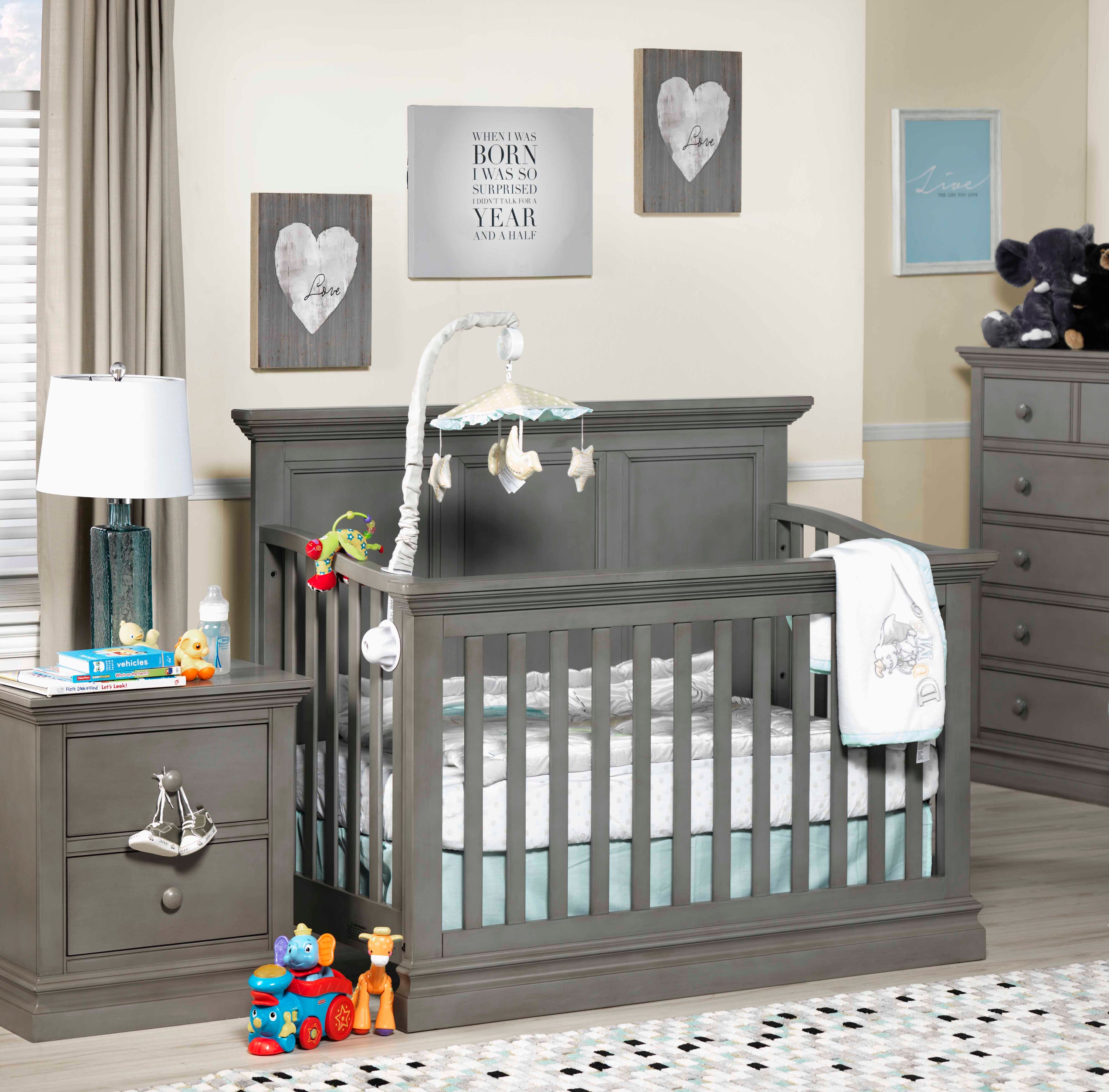 Cameron Convertible Panel Crib Cloud Leon s