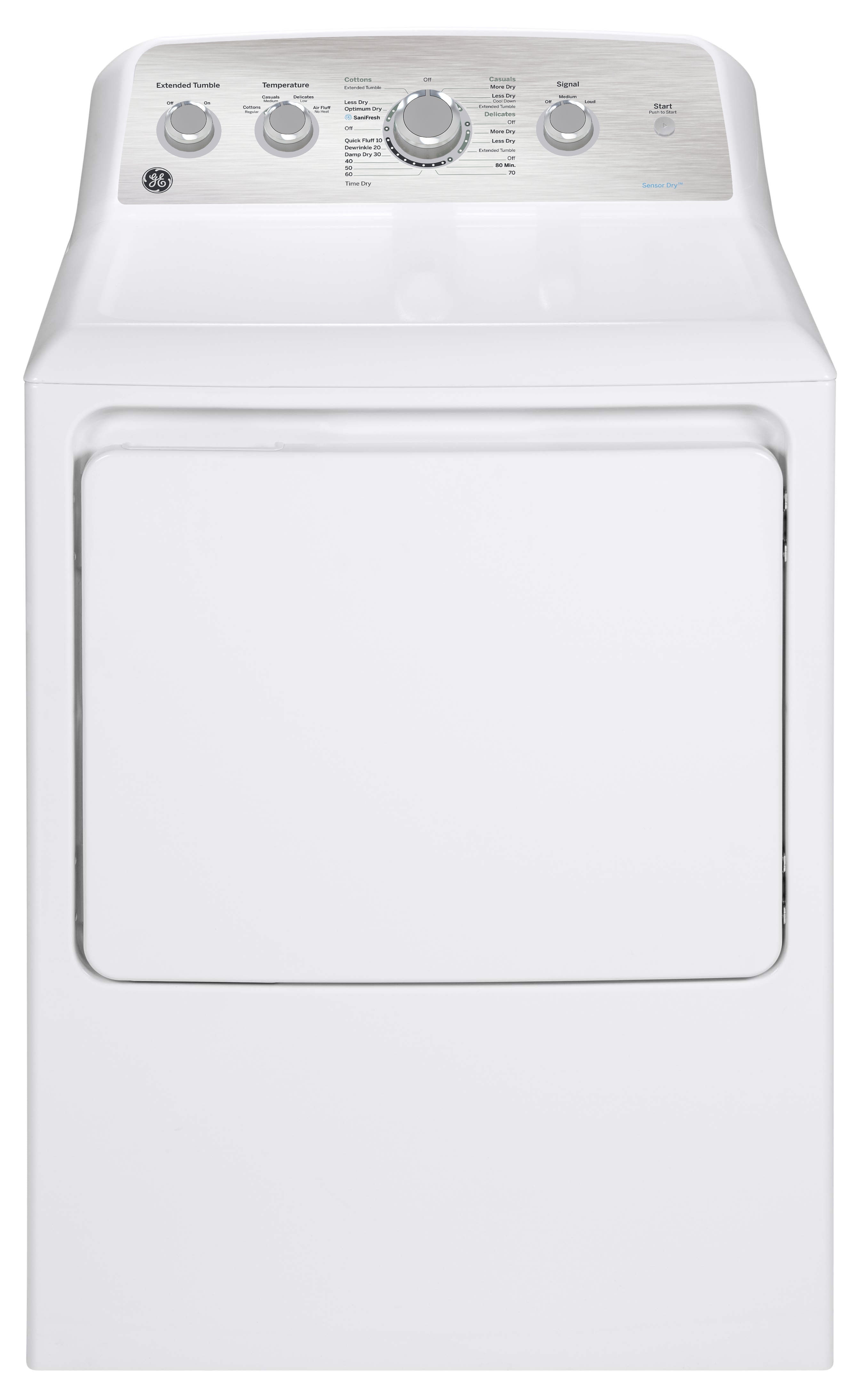 GE White Electric Dryer (6.2 Cu. Ft.) - GTX33EBMRWS | Leon's