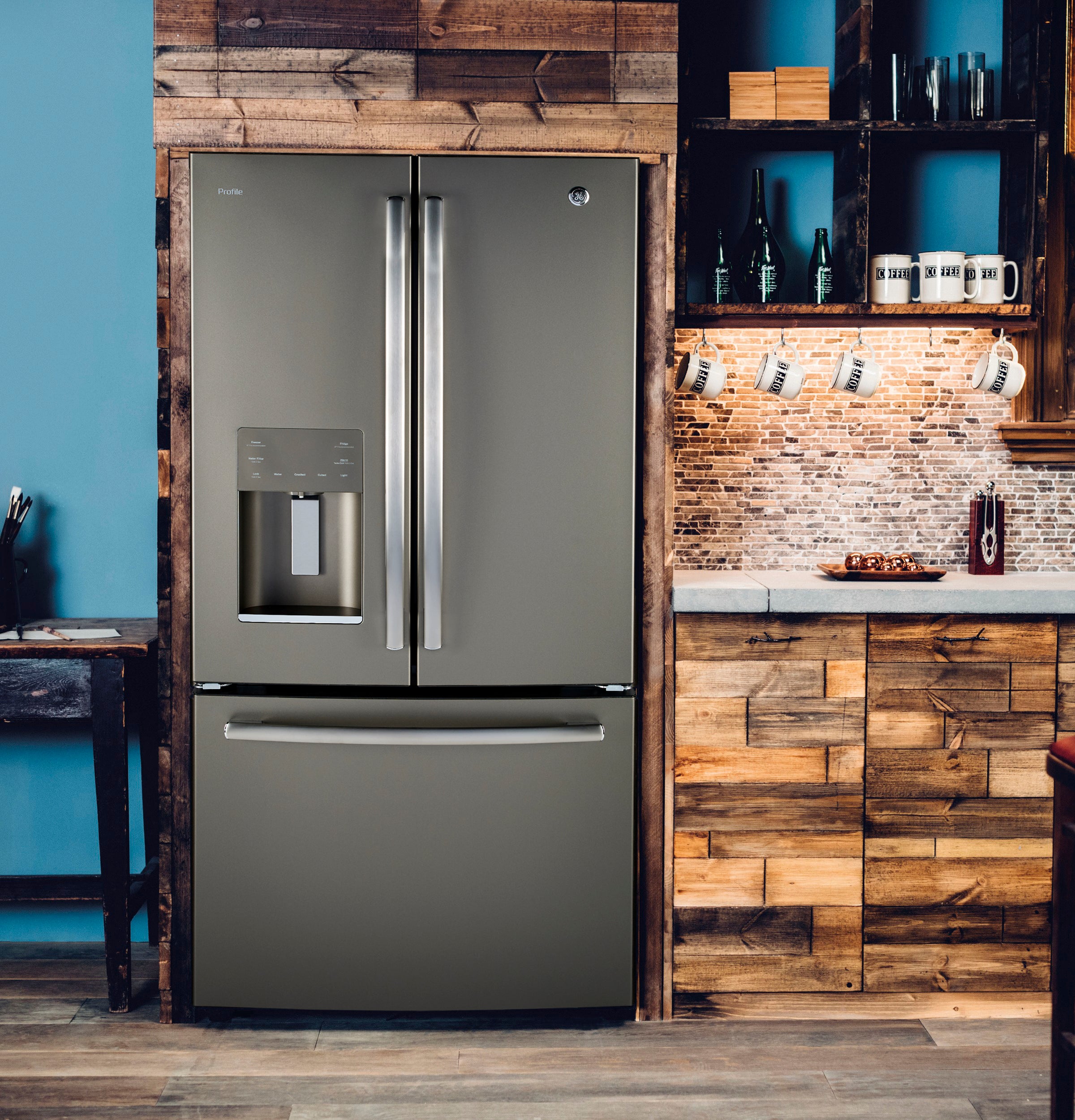 Slate french door deals refrigerator